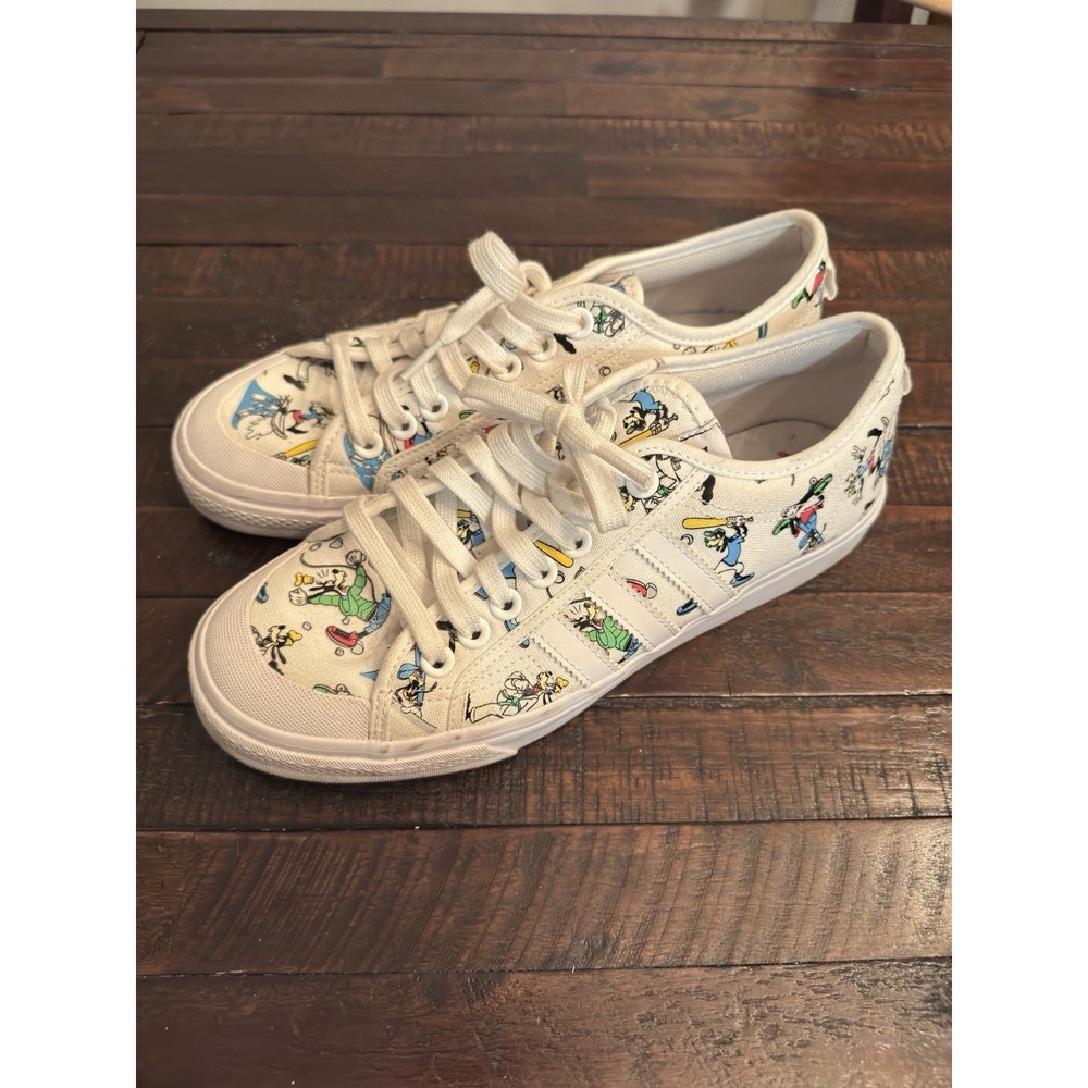 Adidas Disney‎ x Nizza Sport Goofy Pack - White. Size 9.5 Men/ 11 W